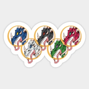 Dragon Rings Sticker